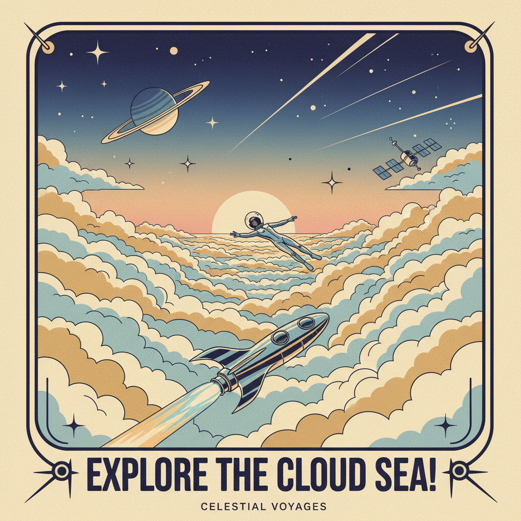 Sky with clouds at dawn